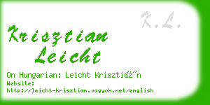 krisztian leicht business card